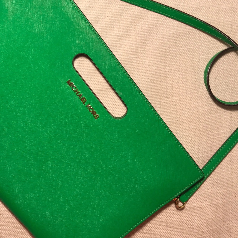 Michael Kors statement green purse